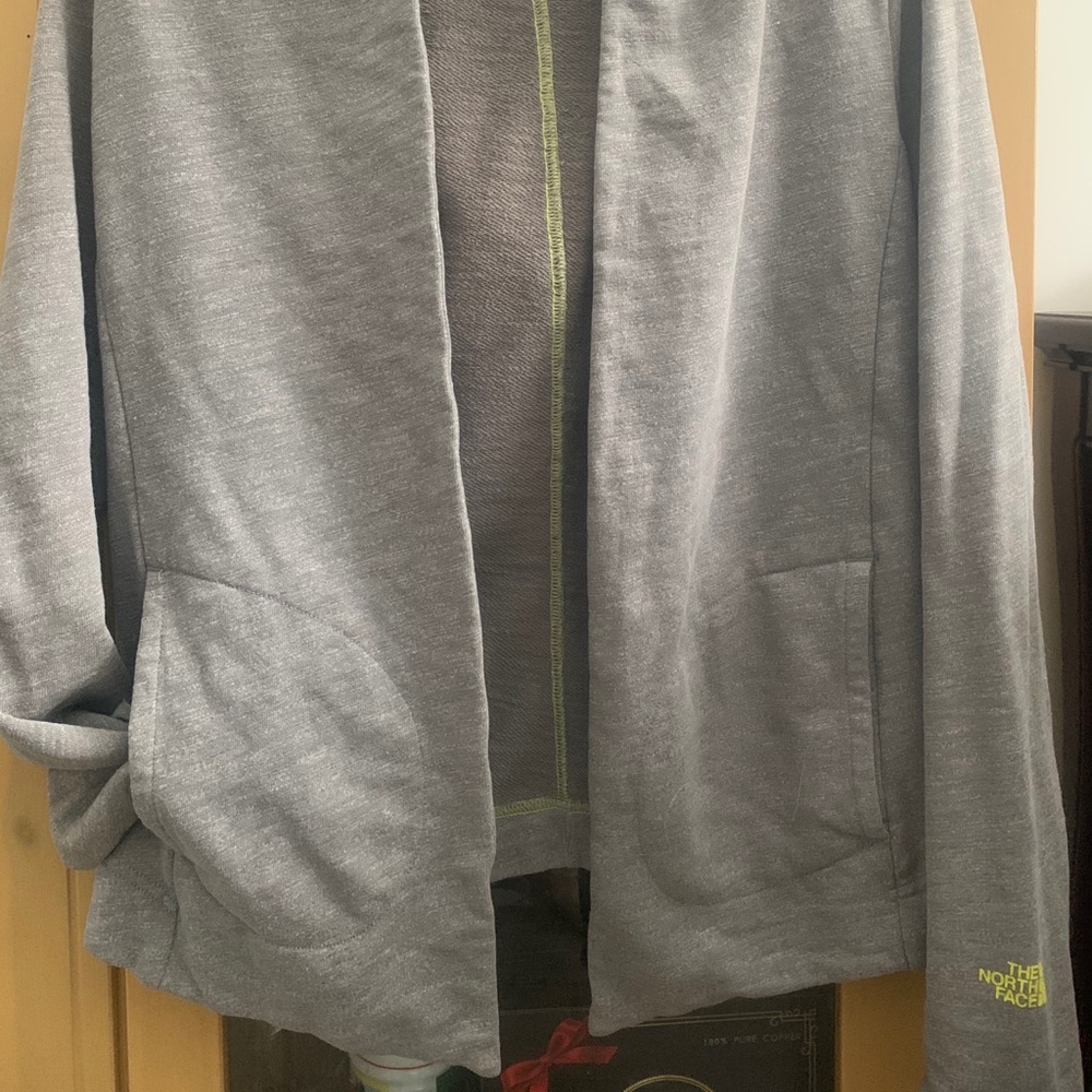 The North Face open front sweatshirt